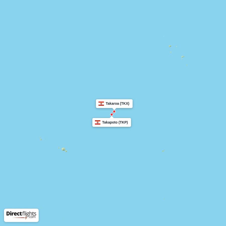 TKP - TKX route map