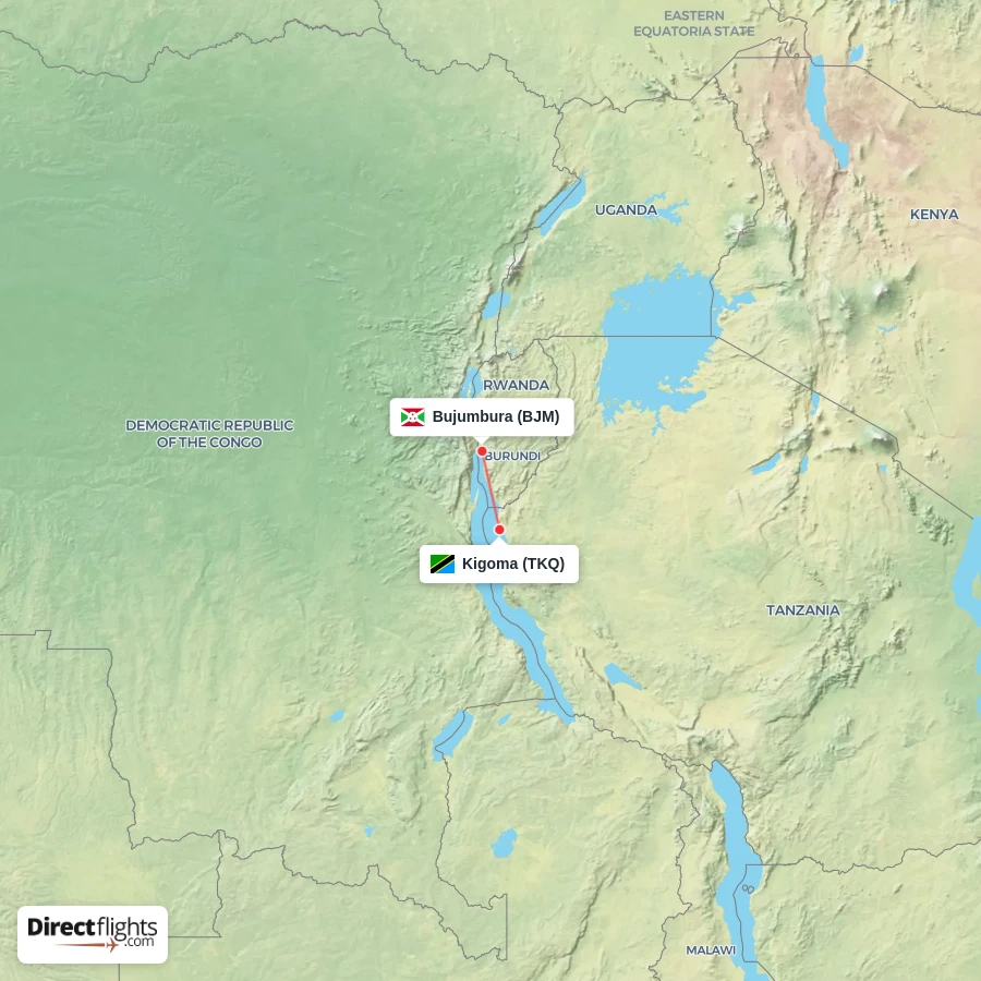 TKQ - BJM route map