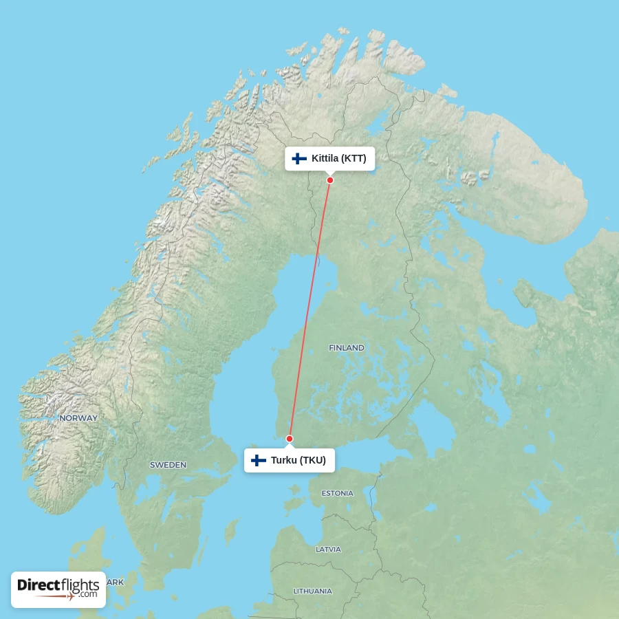 TKU - KTT route map