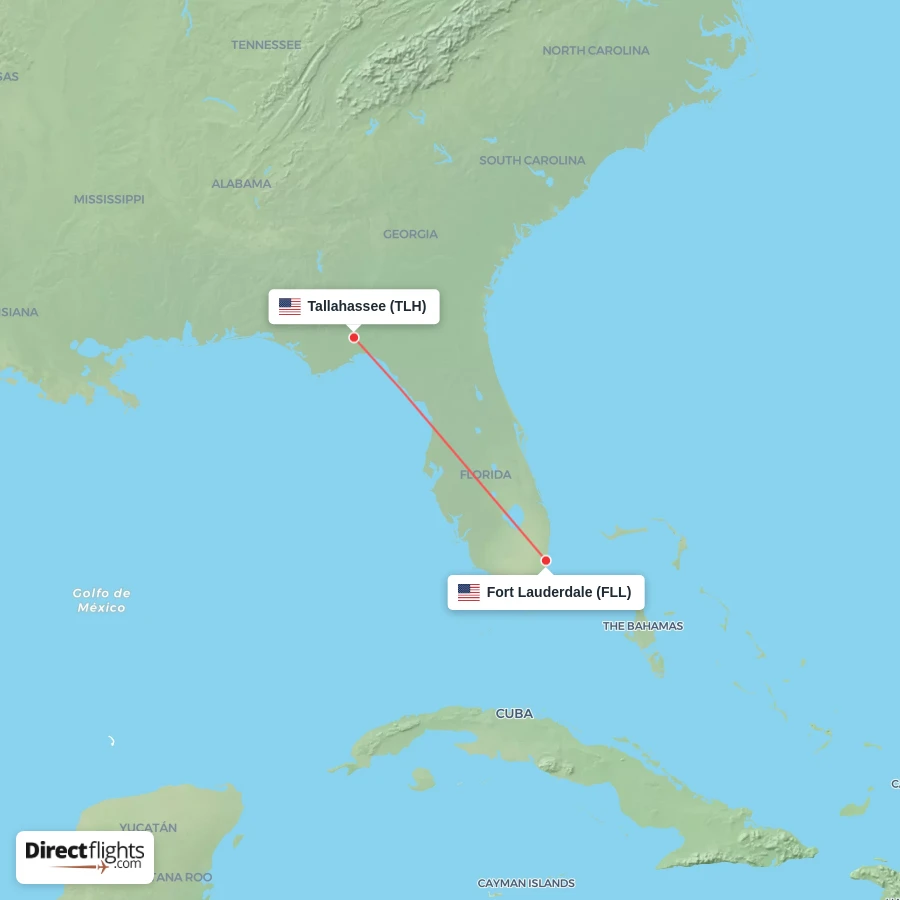 TLH - FLL route map