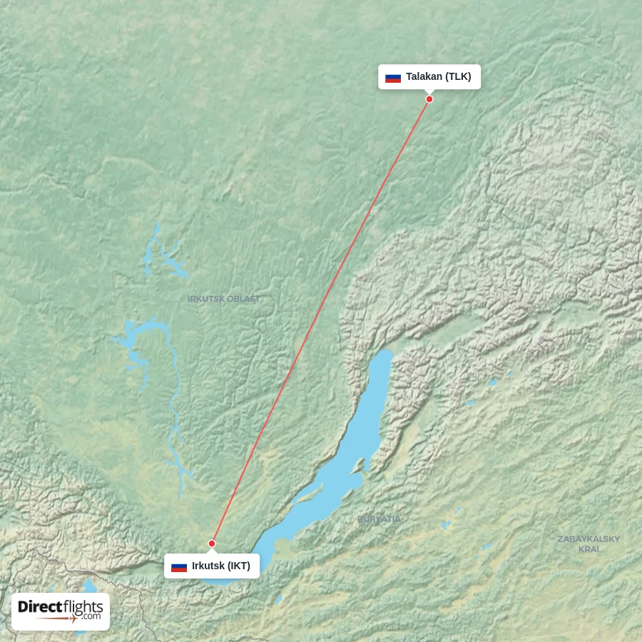 TLK - IKT route map