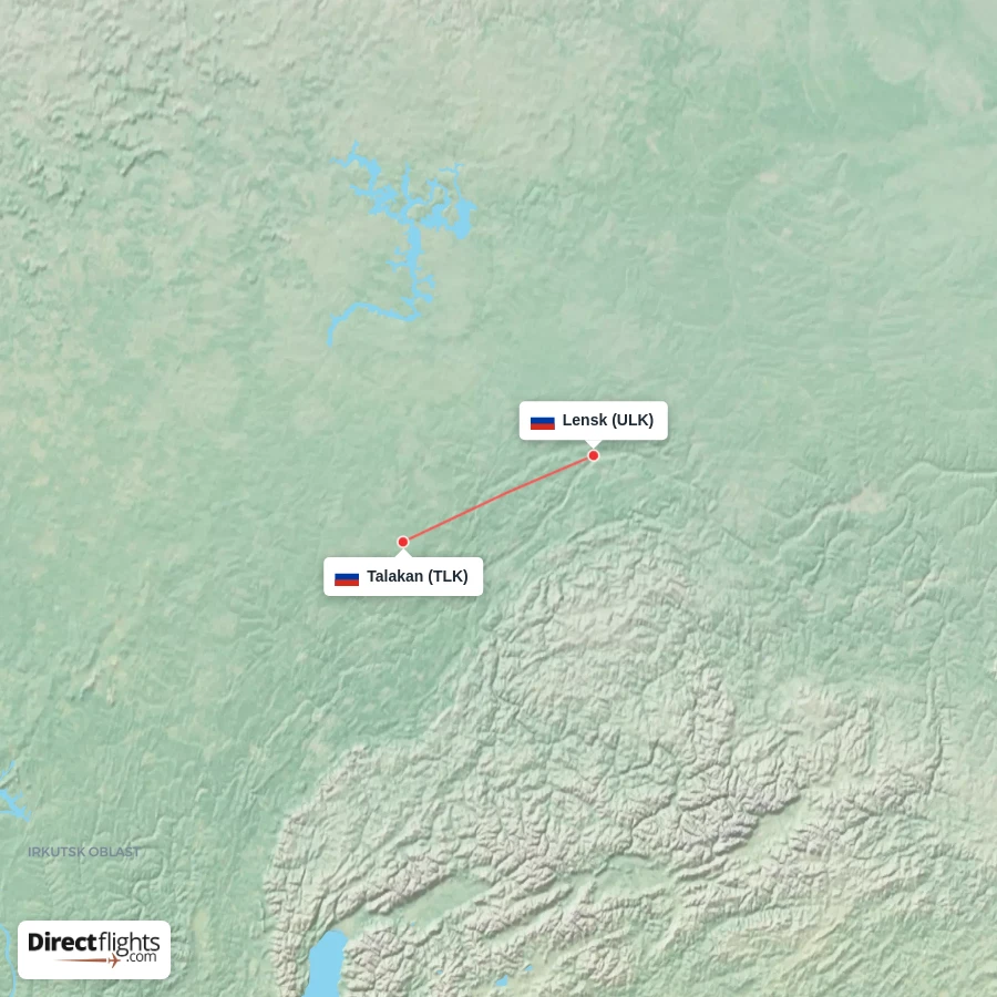TLK - ULK route map