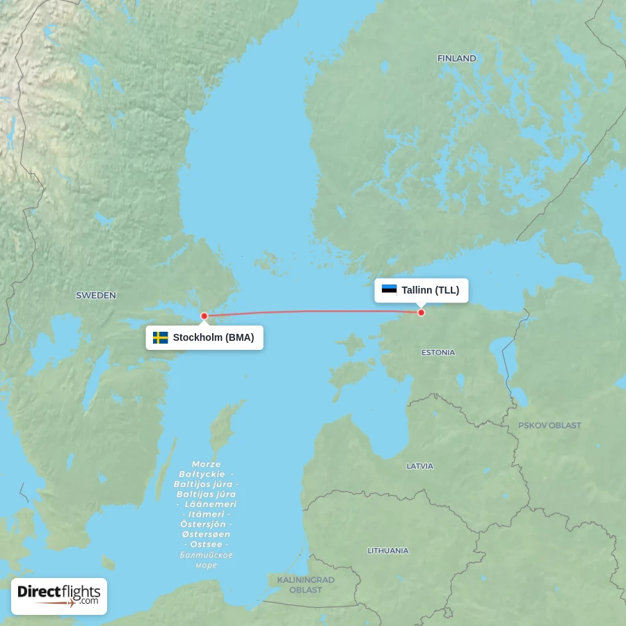 TLL - BMA route map