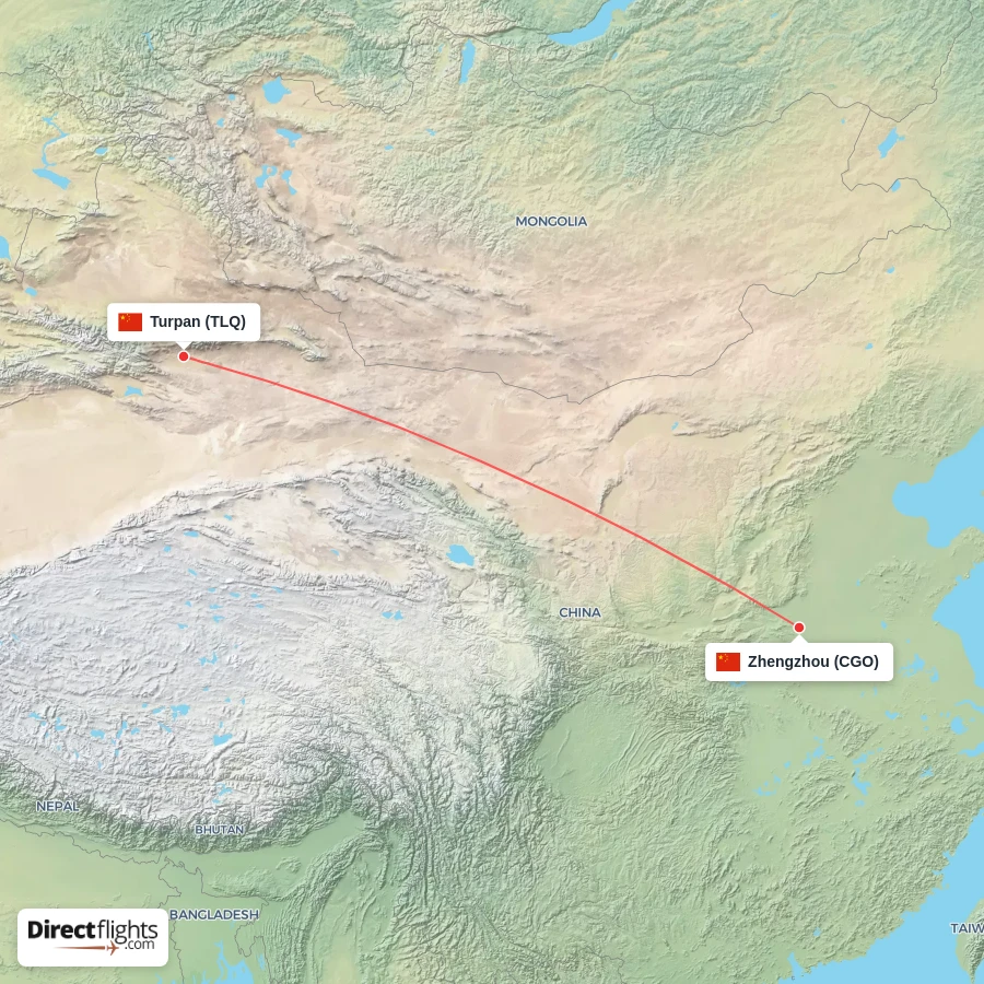 TLQ - CGO route map