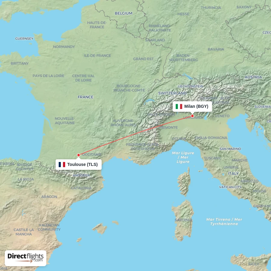 TLS - BGY route map