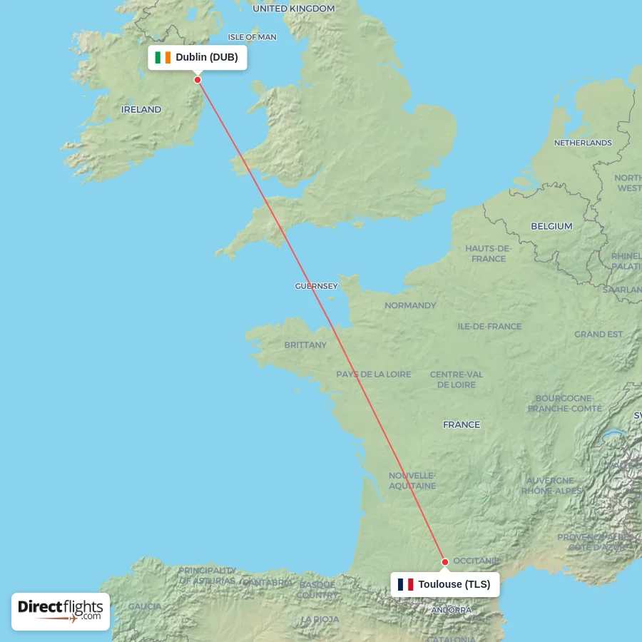 TLS - DUB route map