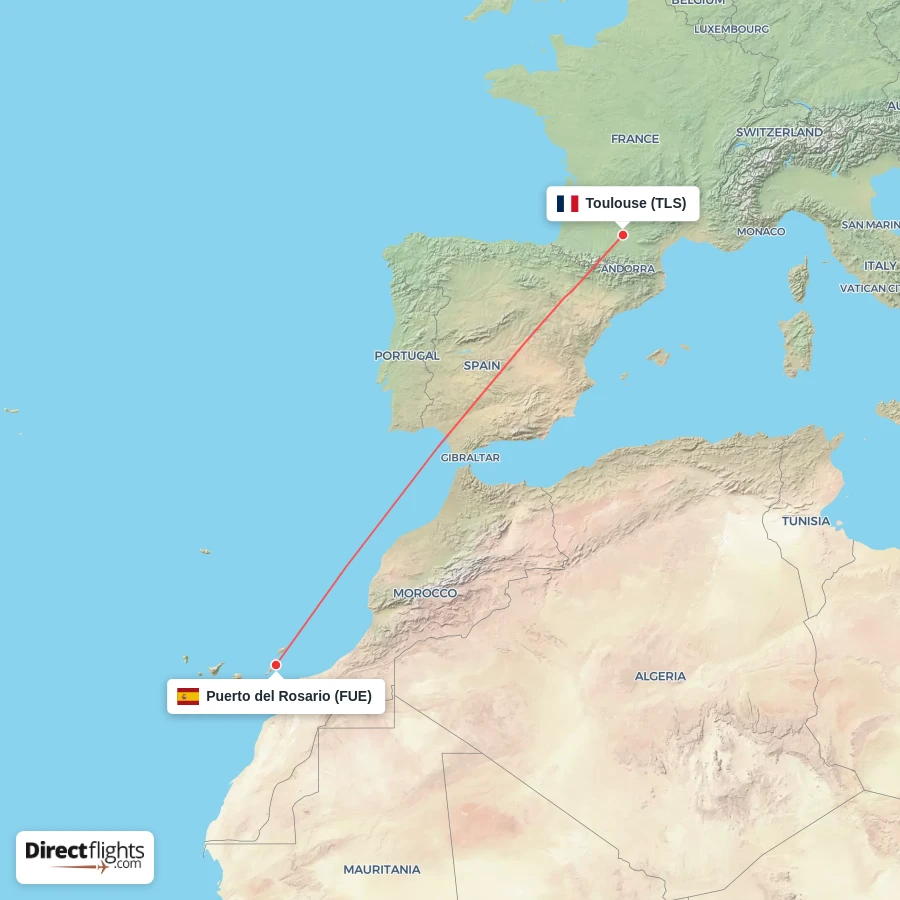 TLS - FUE route map