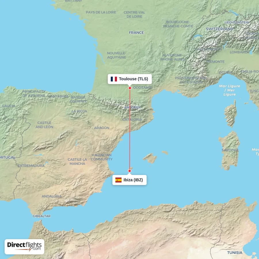 TLS - IBZ route map
