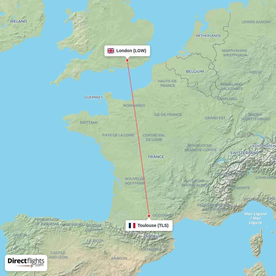 TLS - LGW route map