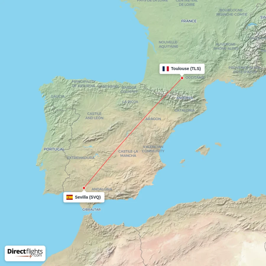 TLS - SVQ route map