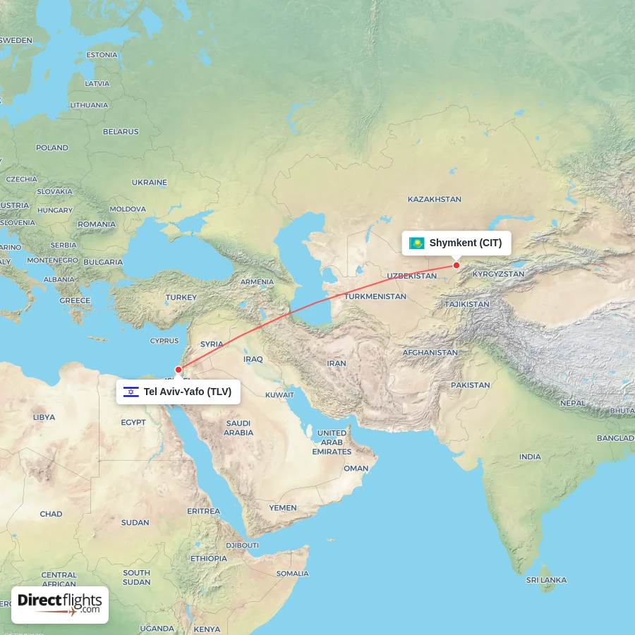 TLV - CIT route map