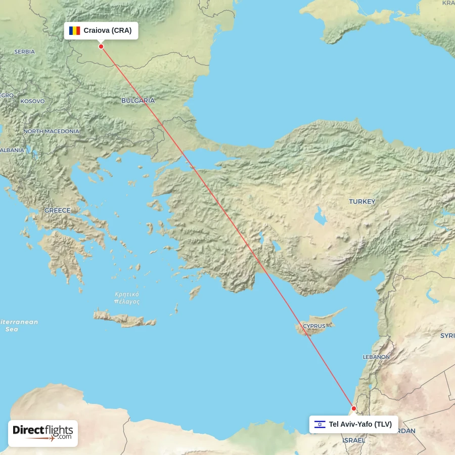 TLV - CRA route map