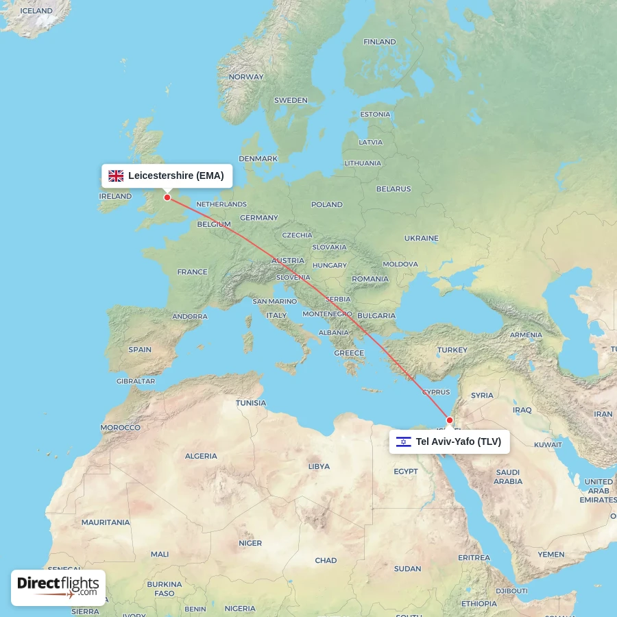 TLV - EMA route map