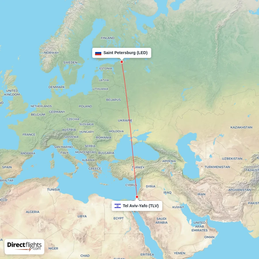 TLV - LED route map