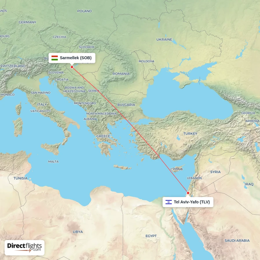 TLV - SOB route map