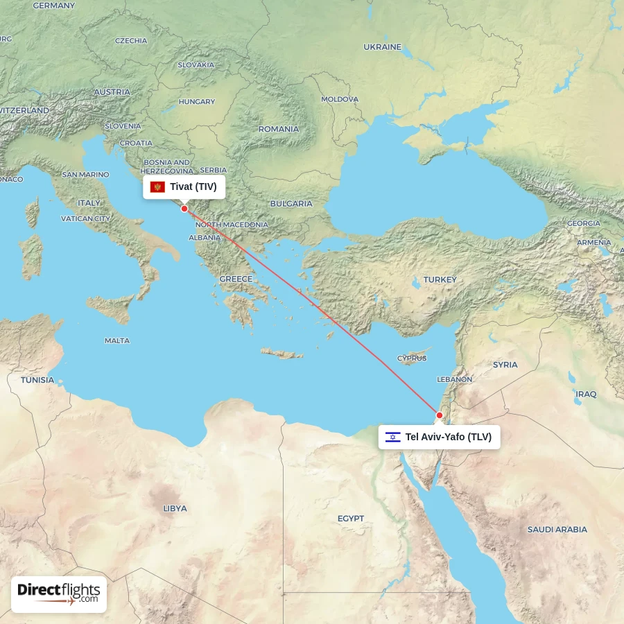 TLV - TIV route map