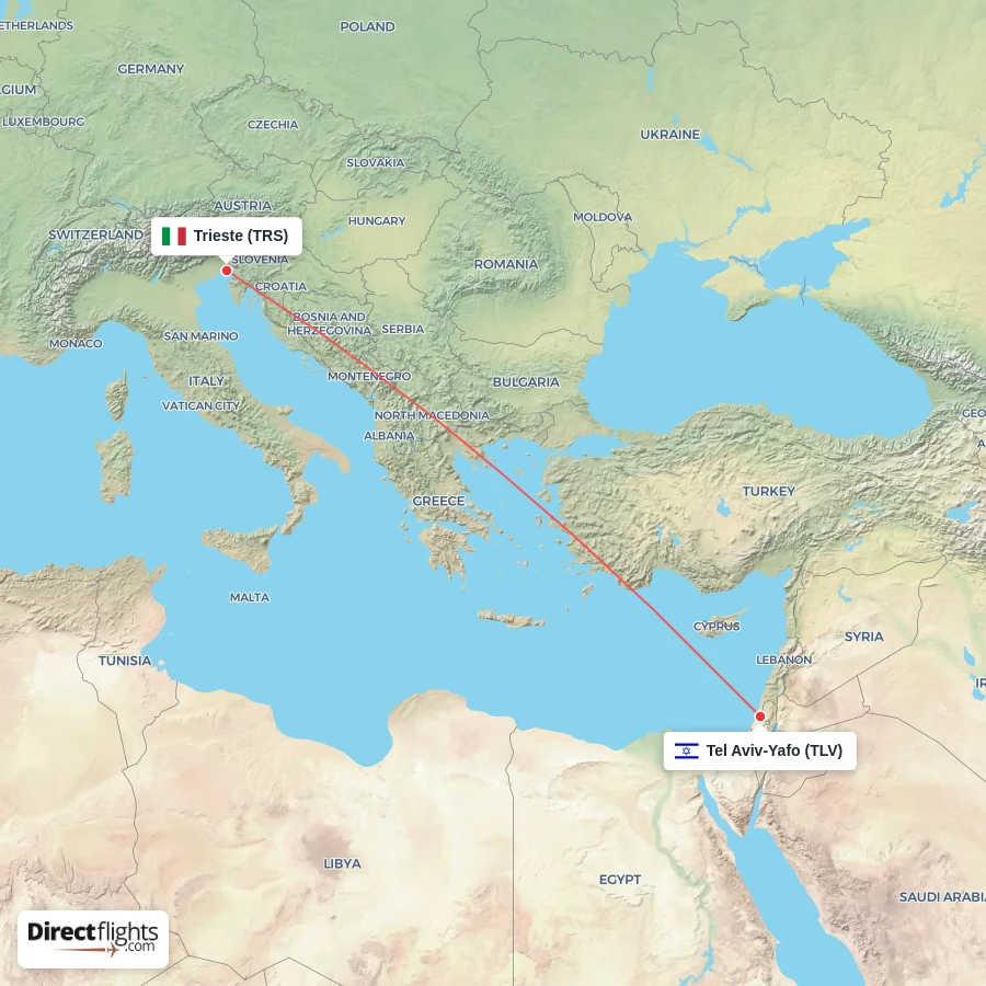 TLV - TRS route map