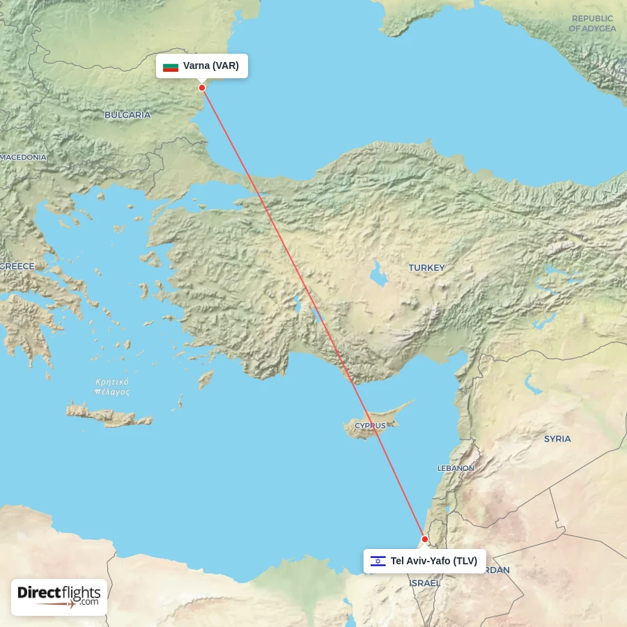 TLV - VAR route map