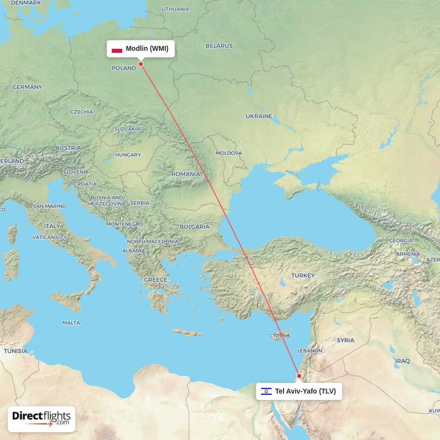TLV - WMI route map