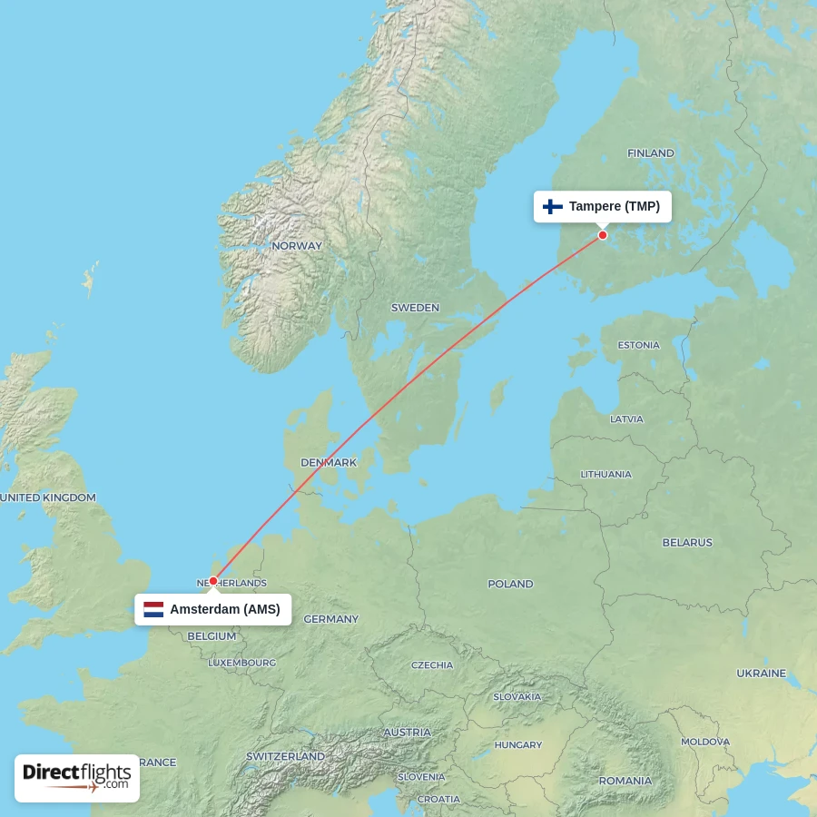 TMP - AMS route map