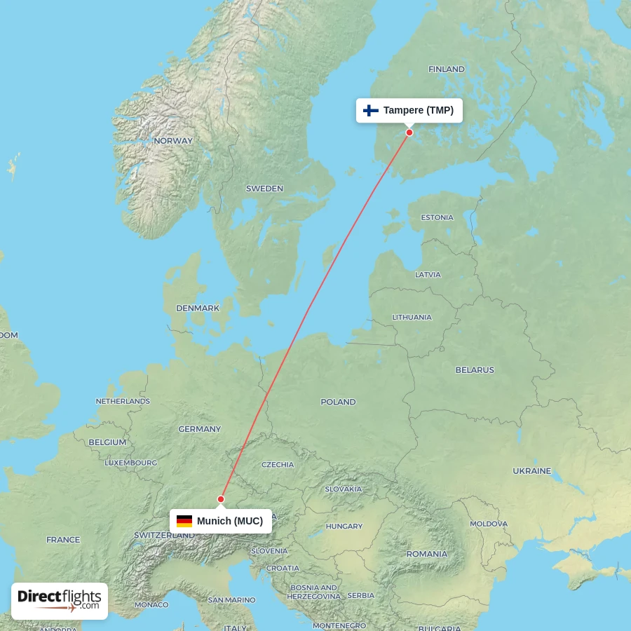 TMP - MUC route map