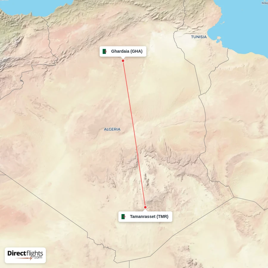TMR - GHA route map