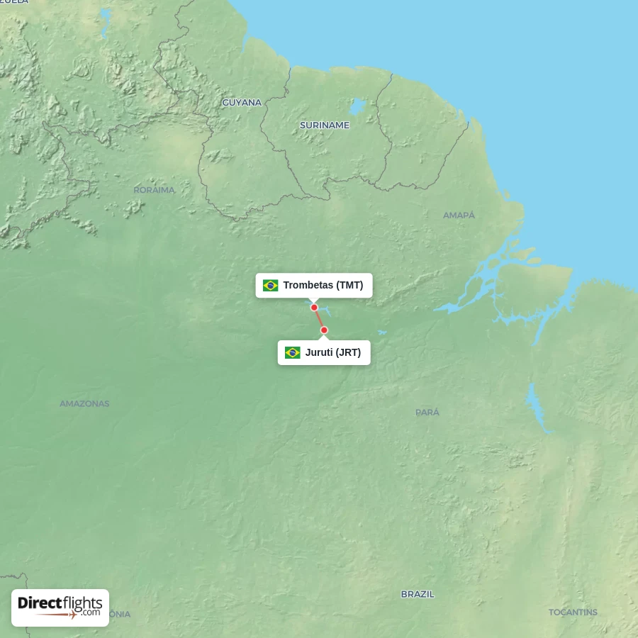 TMT - JRT route map