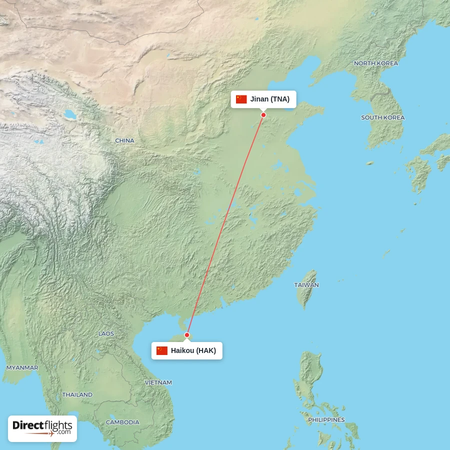 TNA - HAK route map