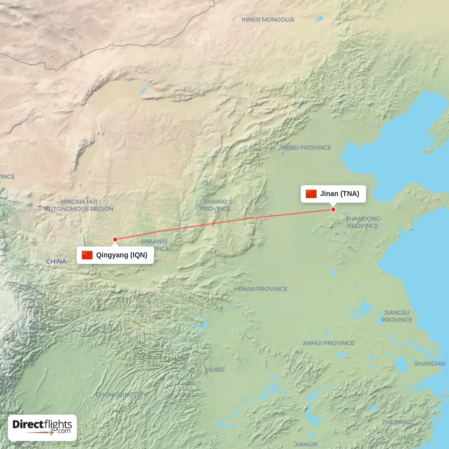 TNA - IQN route map
