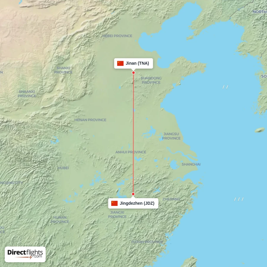 TNA - JDZ route map