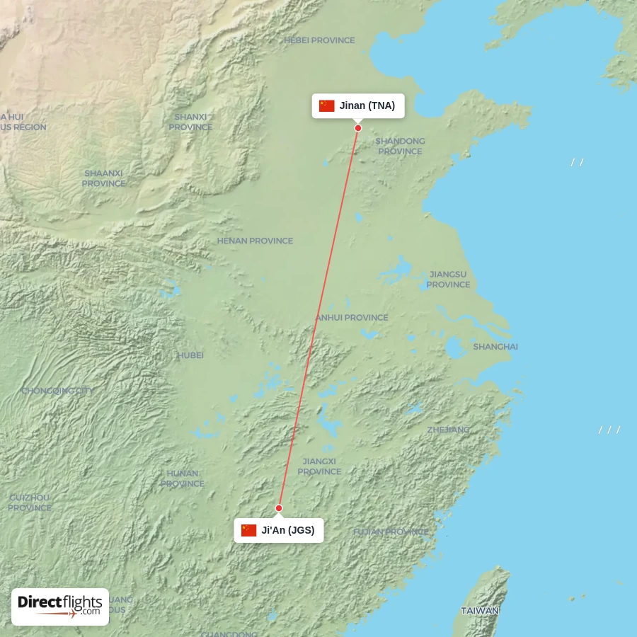 TNA - JGS route map