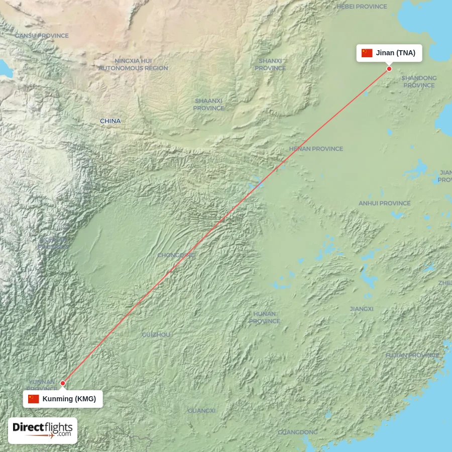 TNA - KMG route map