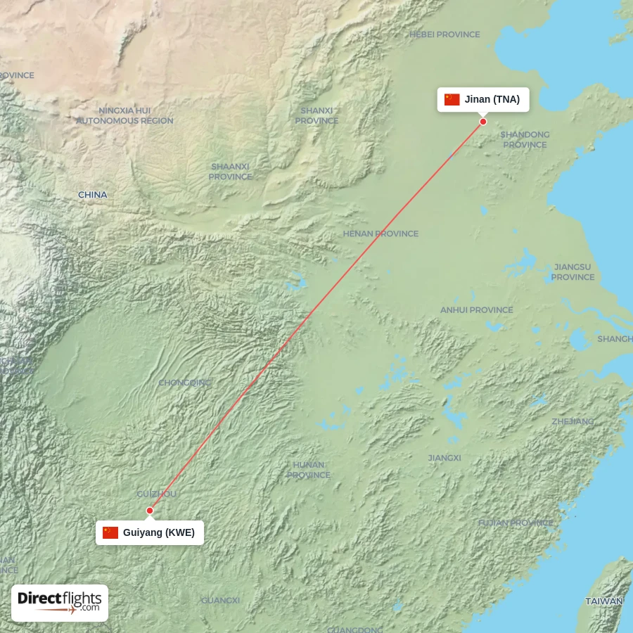 TNA - KWE route map