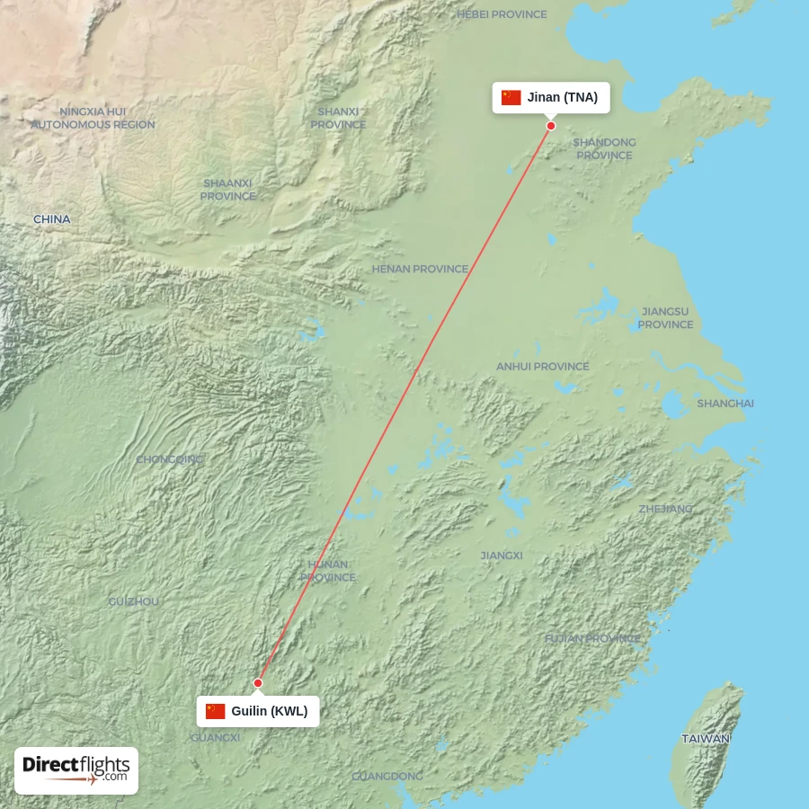 TNA - KWL route map