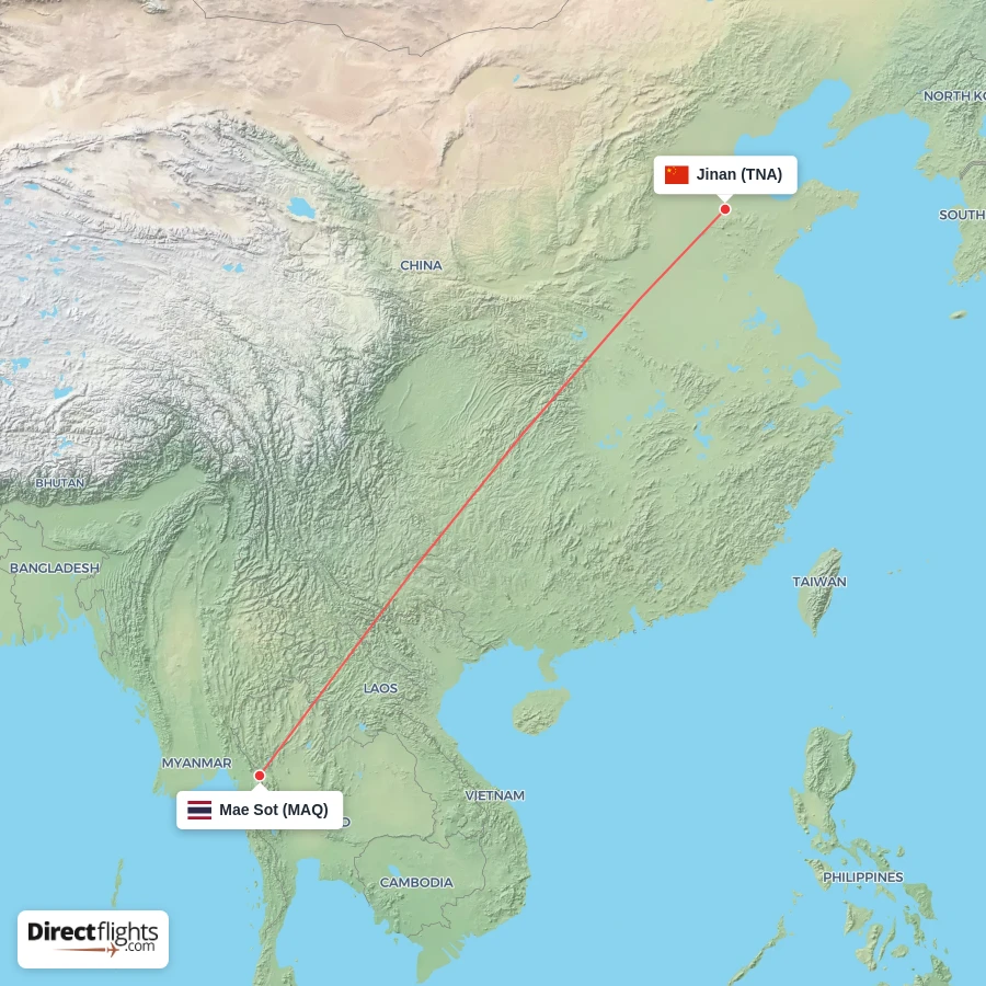 TNA - MAQ route map