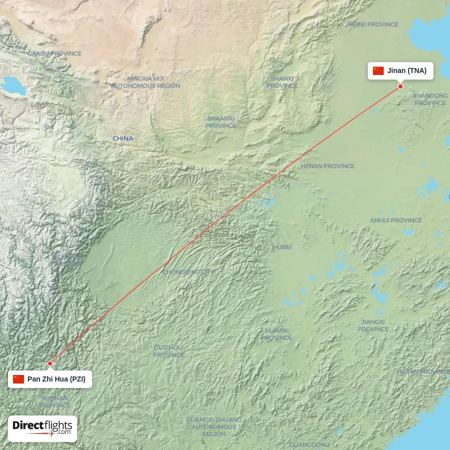 TNA - PZI route map