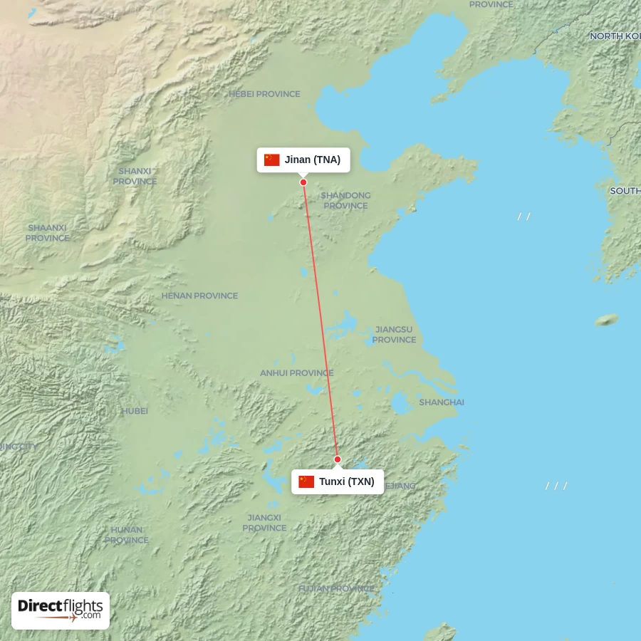 TNA - TXN route map