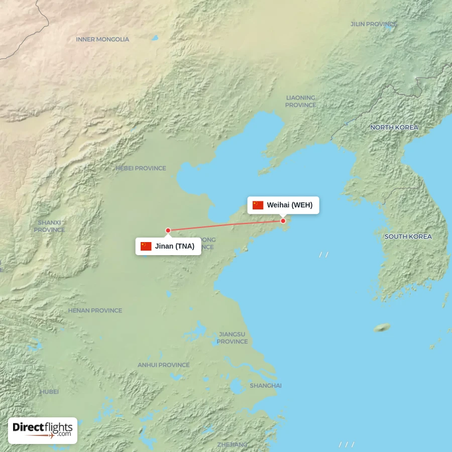 TNA - WEH route map