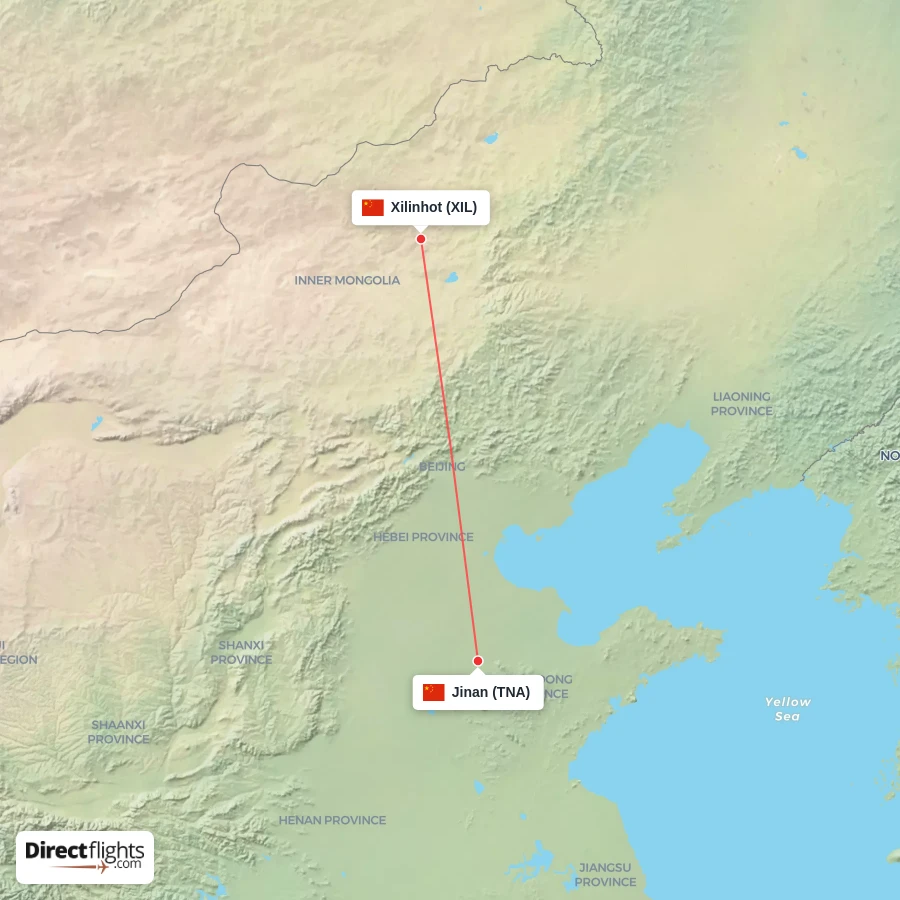 TNA - XIL route map