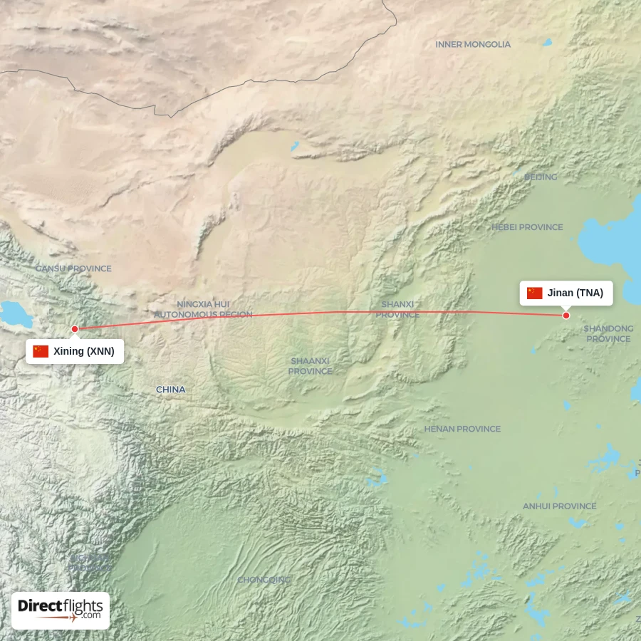 TNA - XNN route map