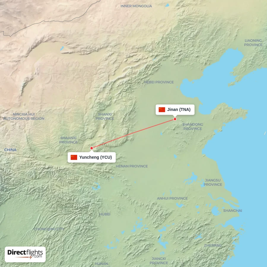 TNA - YCU route map