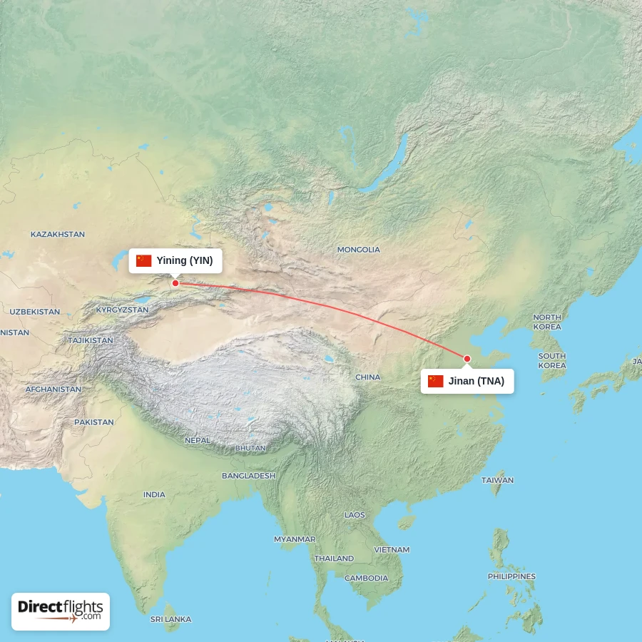 TNA - YIN route map