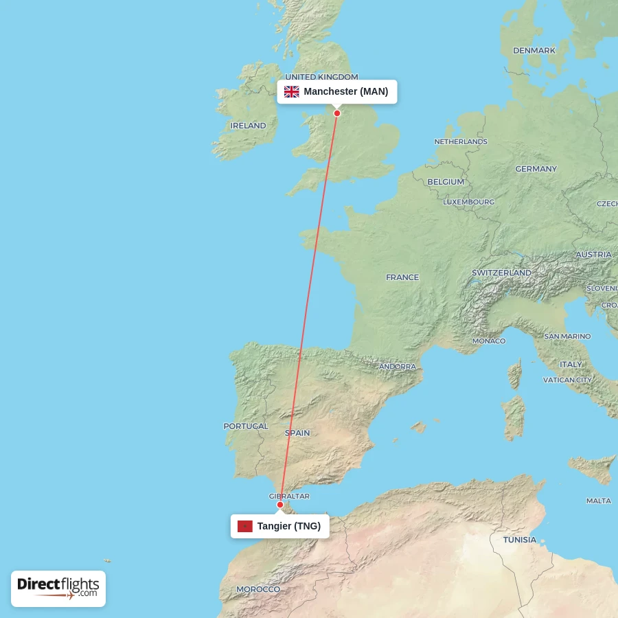 TNG - MAN route map