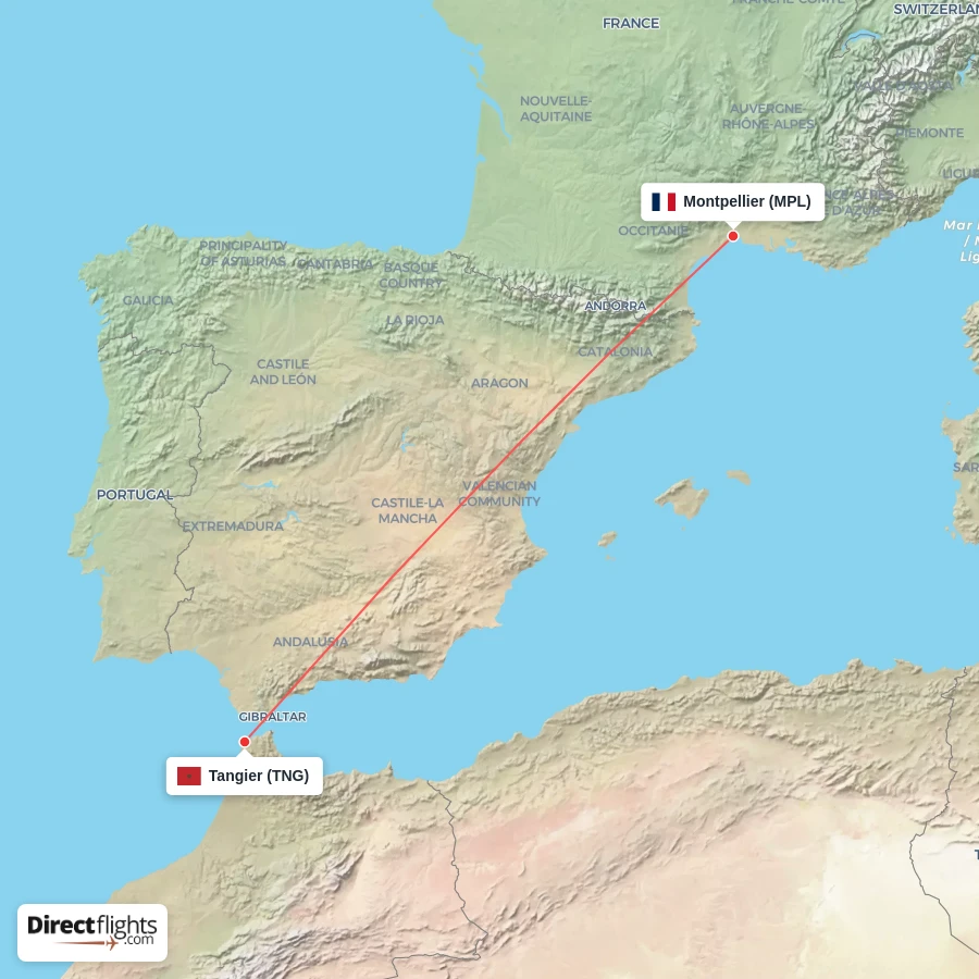 TNG - MPL route map