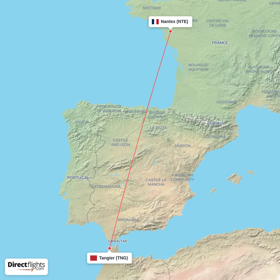 TNG - NTE route map