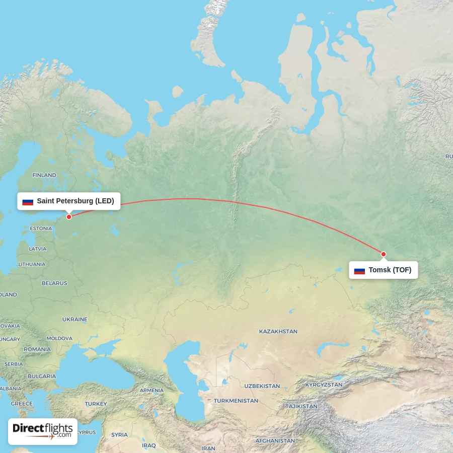 TOF - LED route map