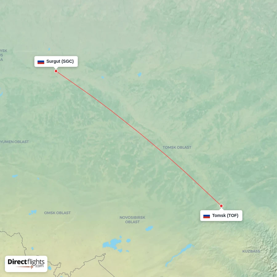 TOF - SGC route map