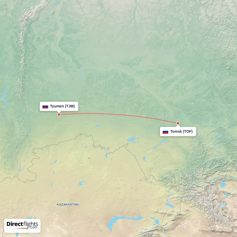 TOF - TJM route map