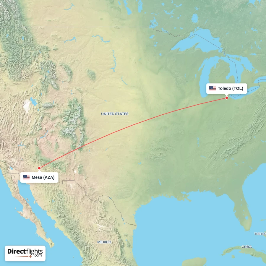 TOL - AZA route map