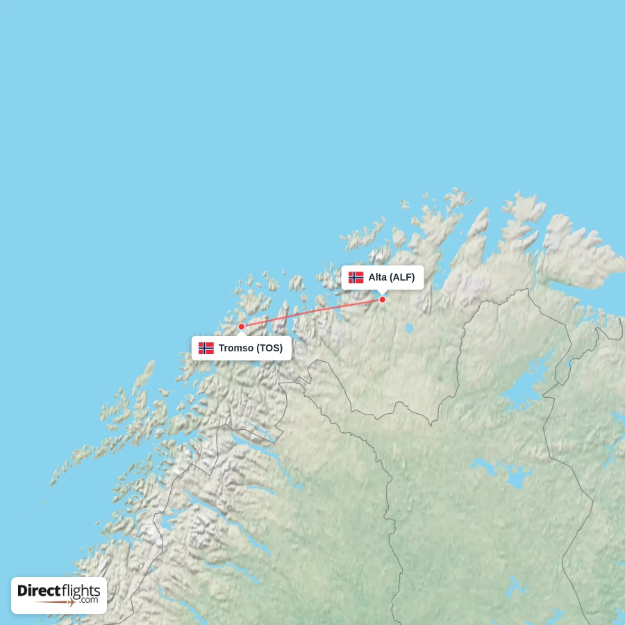 TOS - ALF route map